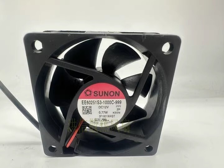 1PCS 6025 EE60251S3-1000C-999 DC12V 0.77W 60 *lh