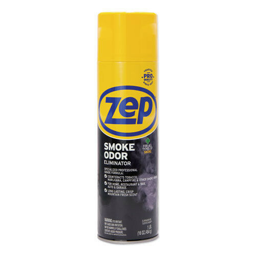 Zep Commercial ZUSOE16 16 oz. Spray Can Fresh Scent Smoke Odor Eliminator New