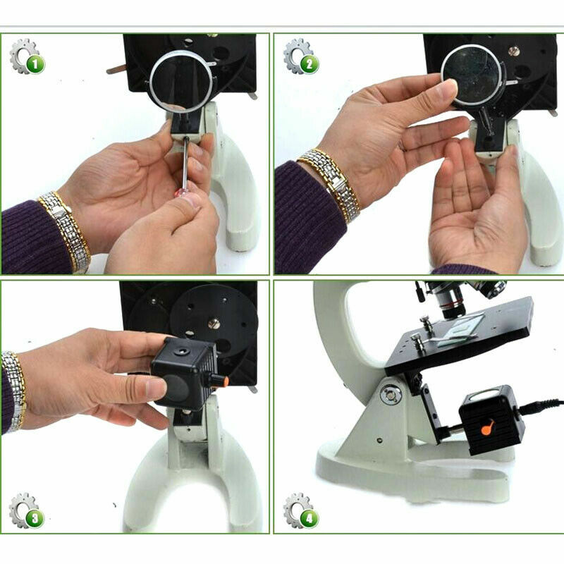 110V-220V Microscope LED Adjustable Light Source Energy Saving Bottom Lamp USA
