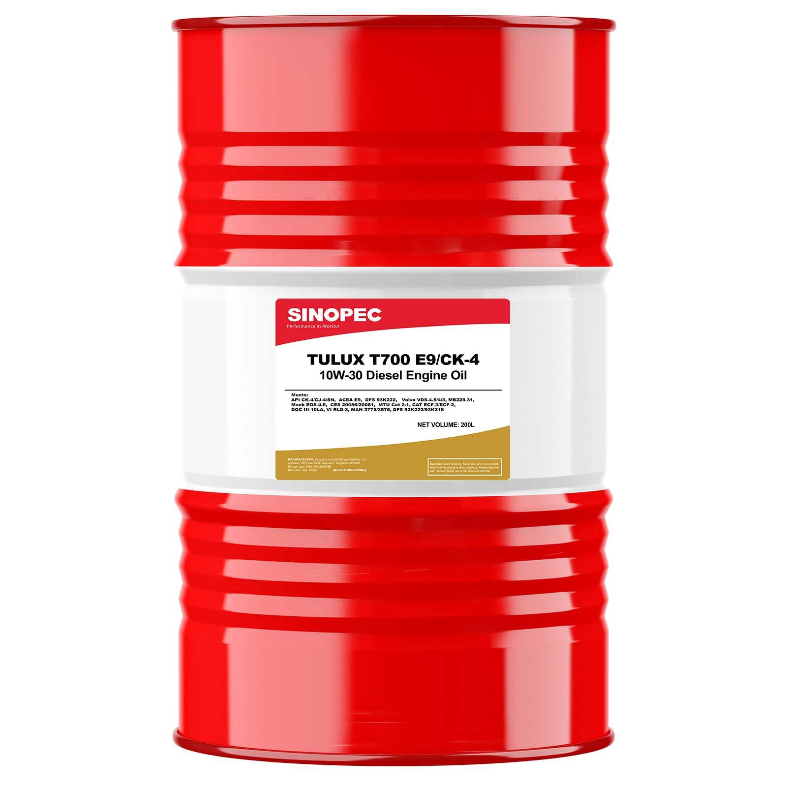 10W30 CK-4 Synthetic Diesel Engine Oil – 55 Gallon Drum