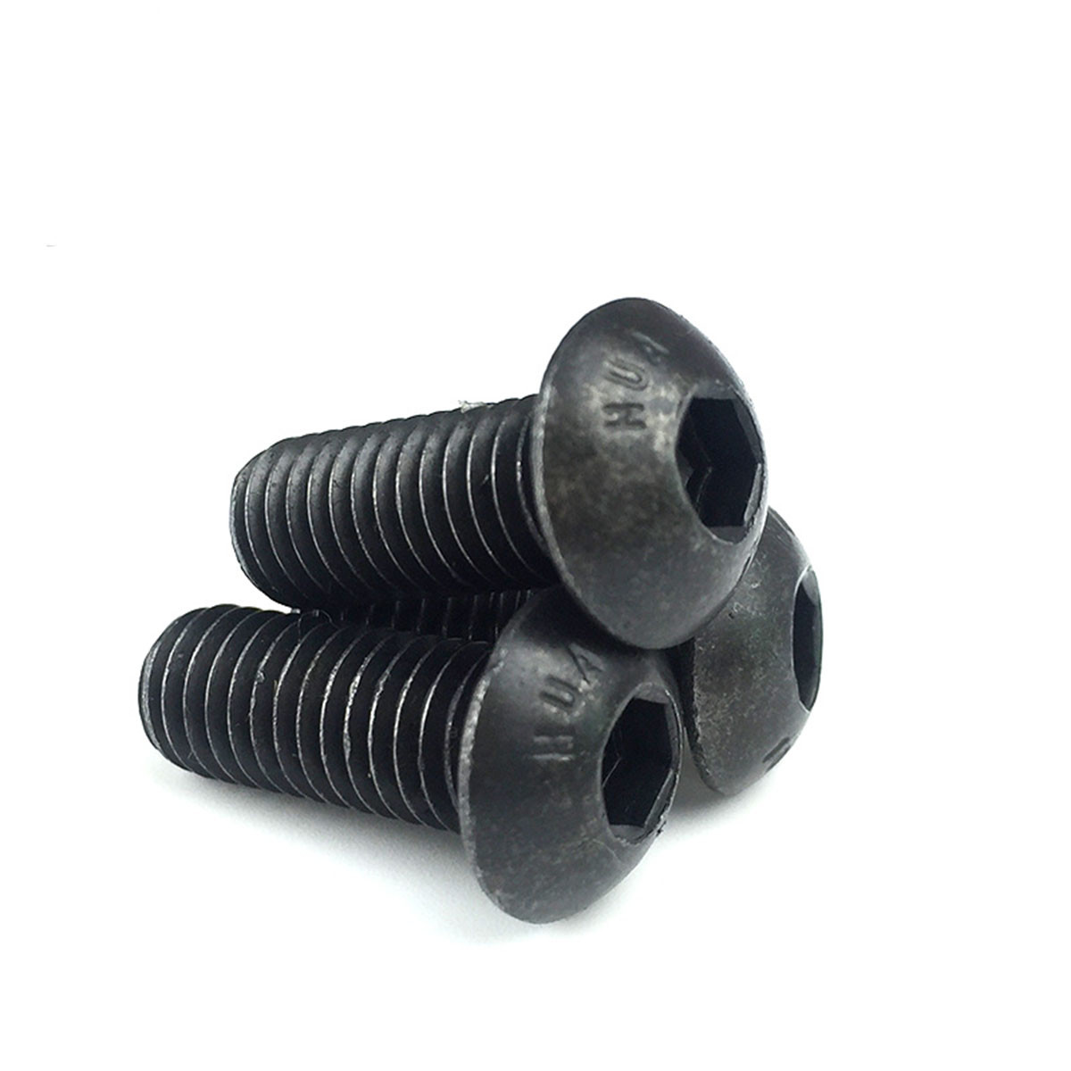 M4 4mm M4x0.7 black 10.9 Alloy Steel – Hex Socket BUTTON HEAD Screws – ISO7380