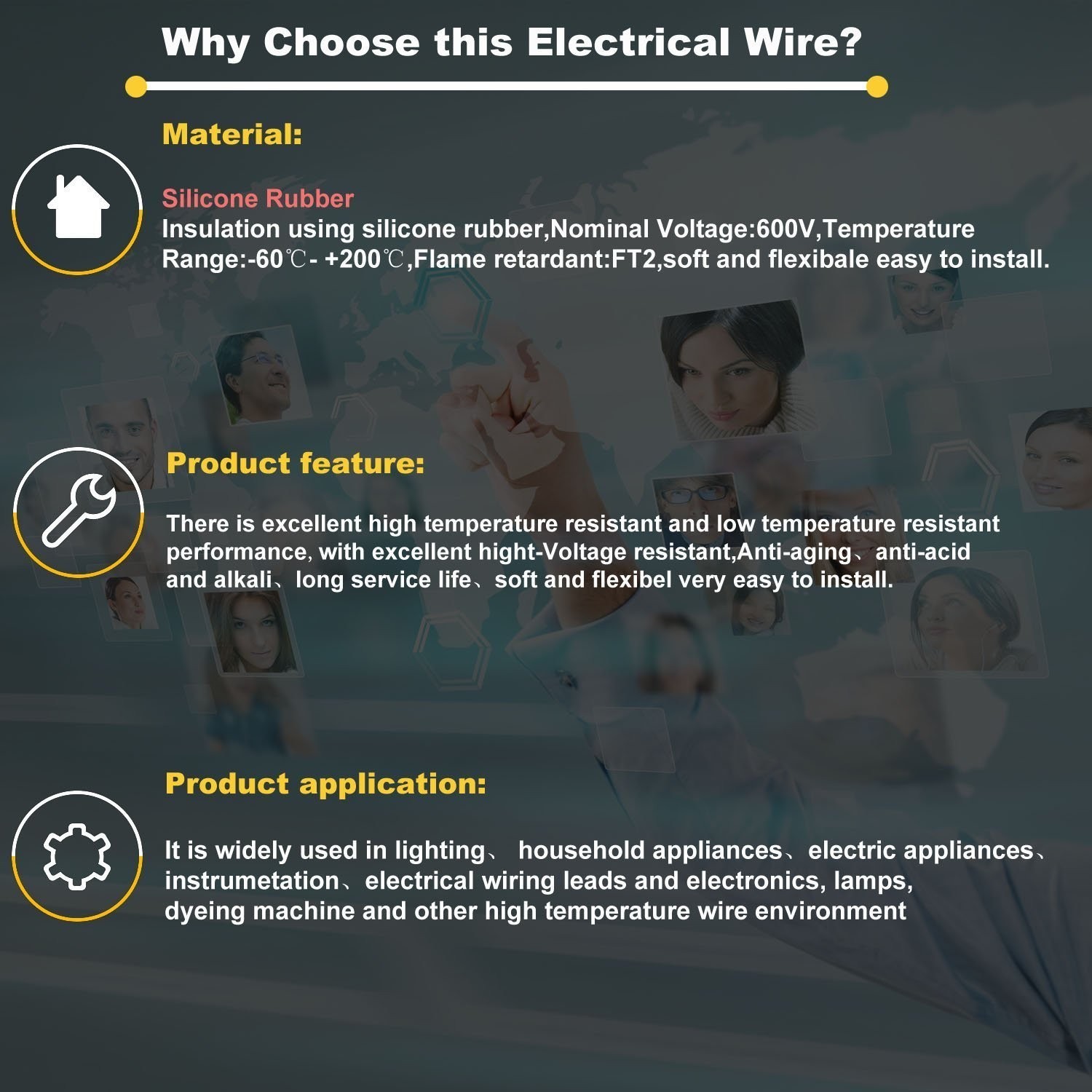 High-Temperature Resistant AWG 18 Wire Kit – 6 Colors, 600V for Various Projects