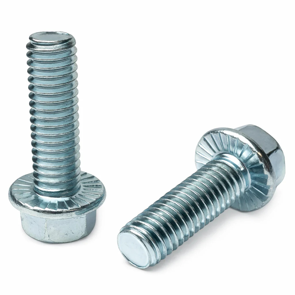 BULK BOX! 1/2″-13×1 1/2″ Grade 5 Hex Head Serrated Flange Screw Zinc CR+3 200pcs