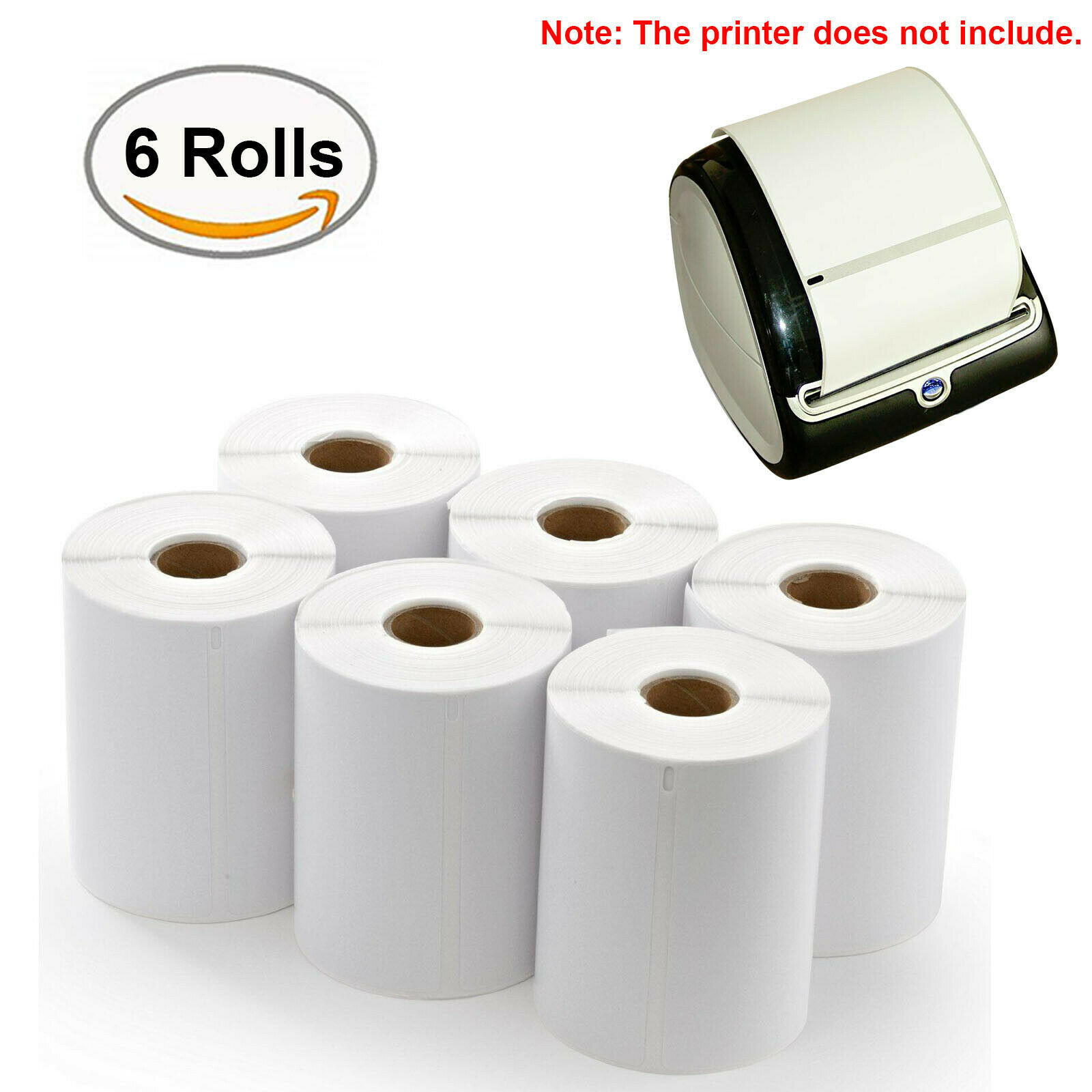 6 Rolls 220/Roll Thermal Shipping Labels 4×6 Compatible 1744907 Dymo 4XL Printer
