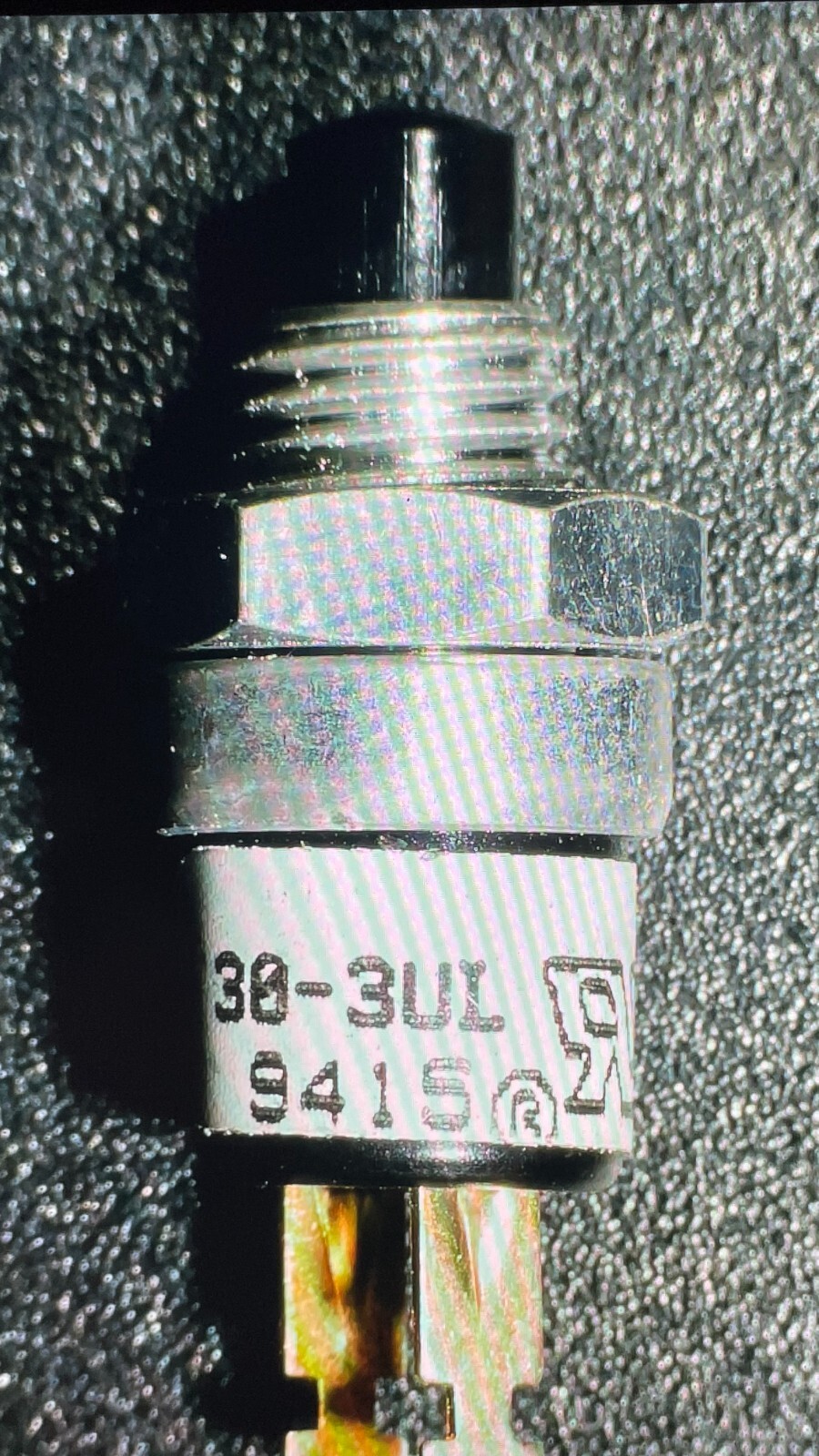 5pc GRAYHILL 30-3UL Pushbutton SPST-NO, OFF-(ON), Black Actuator, 5A, 115VAC