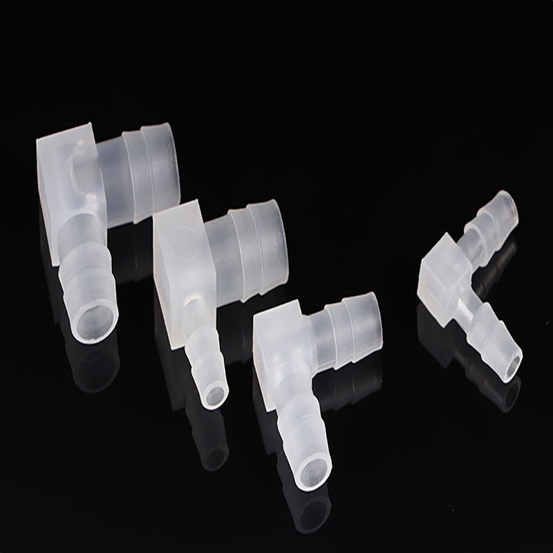 *L TYPE* 90 Elbow Plastic Barbed Reducer Pipe Hose Joiner Tube Fittings Elbow