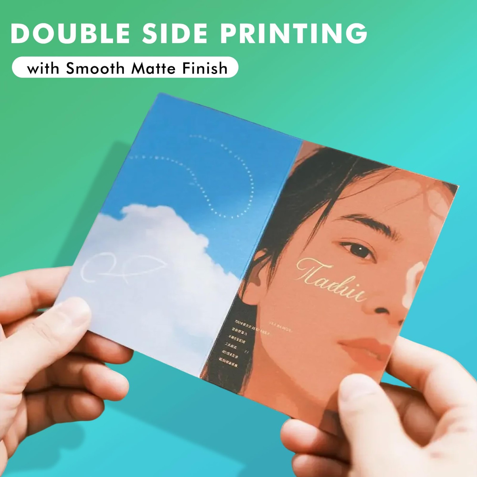 Koala Thin Presentation Paper Double-Sided Matte for Printing 8.5″X11″, white