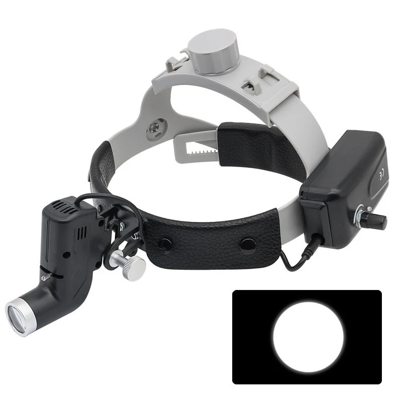 5W Dental Medical Headband LED Head Light Good Light Spot ENT Black US STOCK
