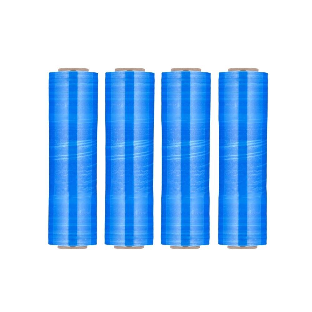 Cast Narrow Banding Stretch Wrap 15″ x 1500′ 63 Gauge Dark Blue Film 4 Rolls
