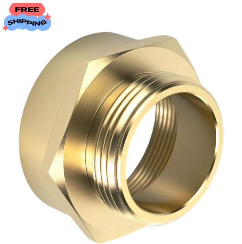 Durable Brass Fire Hose Adapter: 2″ NPT Female to 1-1/2″ NST Male Connection