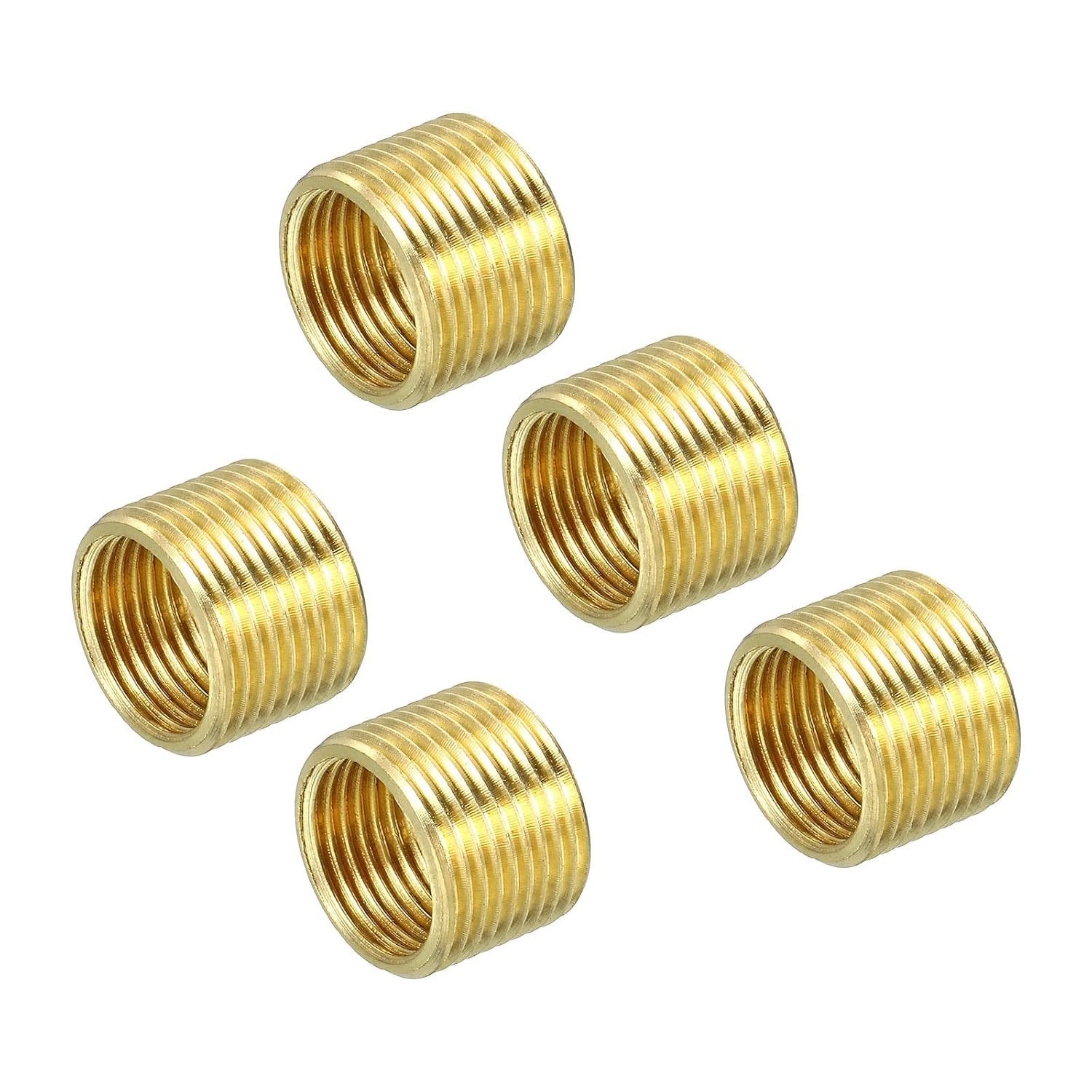 Thread Reducing Nuts Insert M14 X 1Mm Male to M12 X 1Mm Female Brass Adapters 10