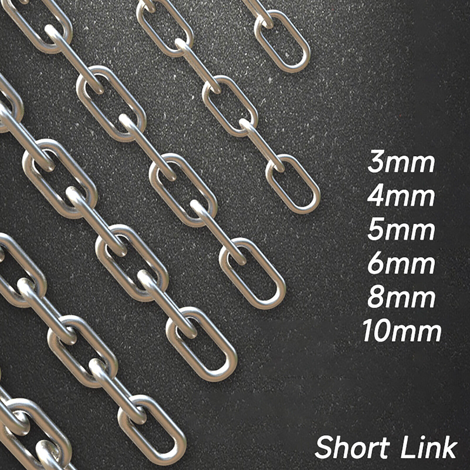 3mm 4mm 5mm 6mm 8mm 10mm Short Link Anchoring Chain 304 Stainless Steel Chains