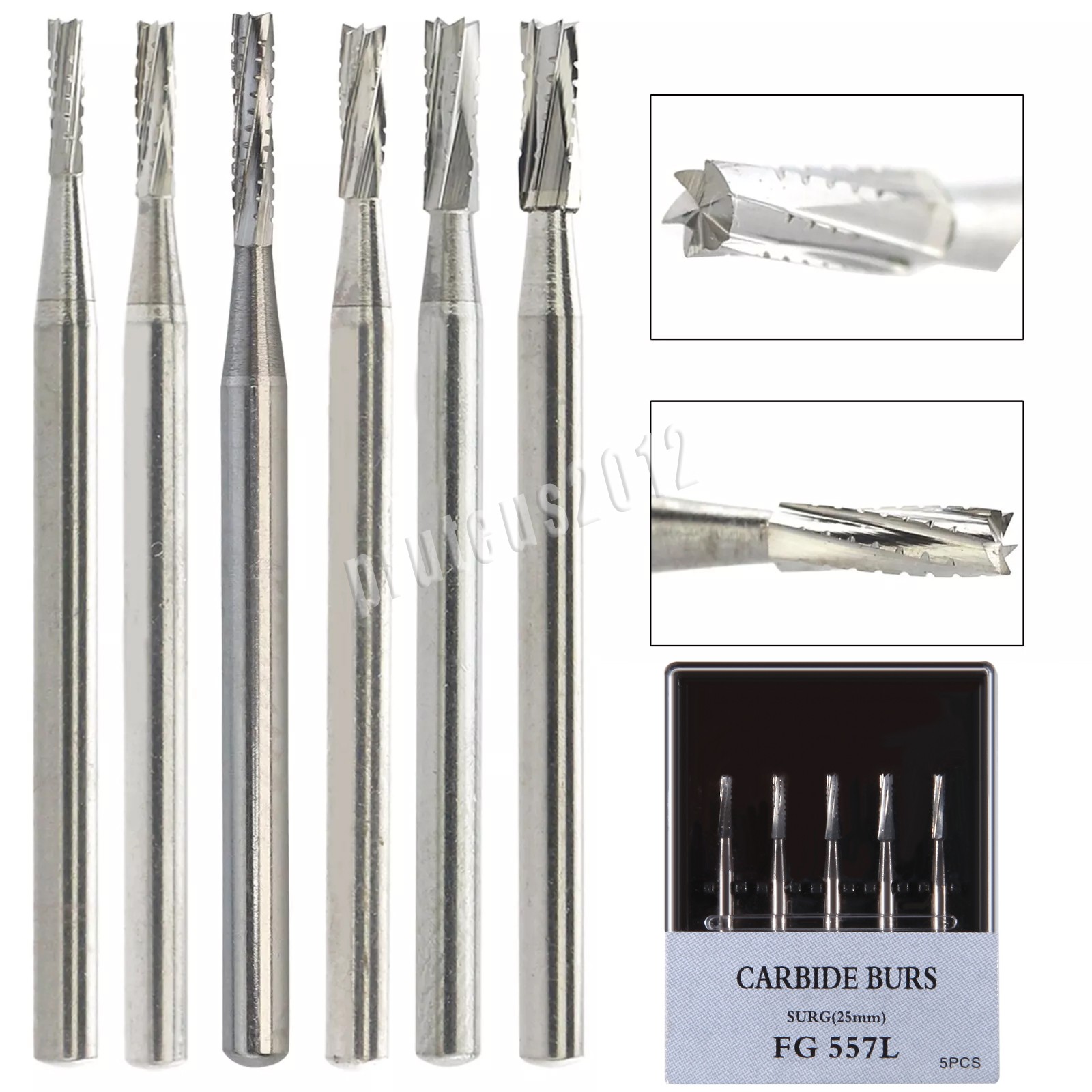 Burr Dental Surgical Burs 557L Long 25mm Carbide Bur High Speed FG SURG FGOS SL