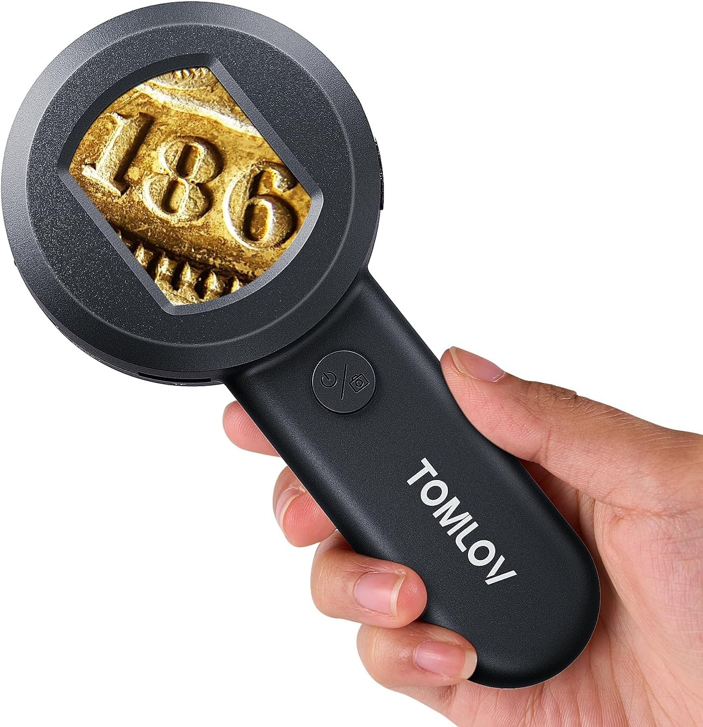 TOMLOV 100X Coin Microscope Magnifier 2″ LCD Jeweler Magnifying Glass Loupe USB