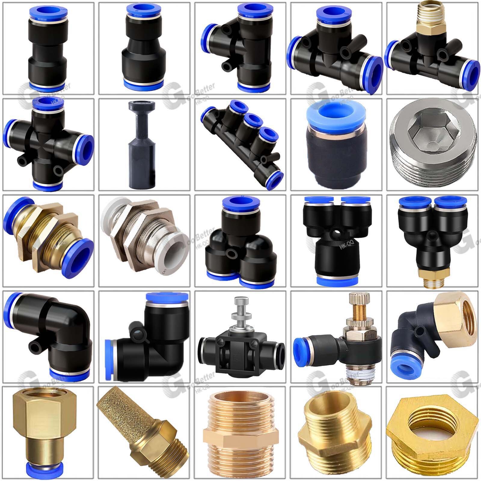 4-6-8-10-12-14-16mm Pneumatic Push In Fitting Air Water Pipe – All Type Fittings